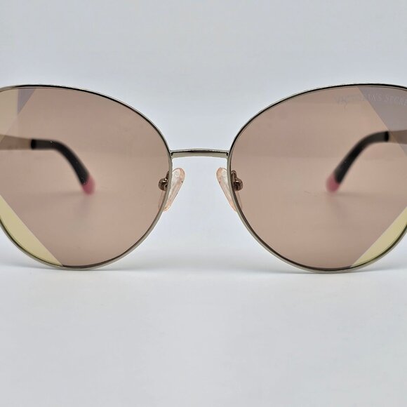 Victoria Secret VS0020 28F Gold Frame Light Gold Mirror Lens Cat Eye Sunglasses main image 16
